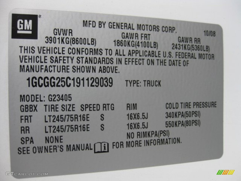 2009 Express 2500 Cargo Van - Summit White / Medium Pewter photo #11