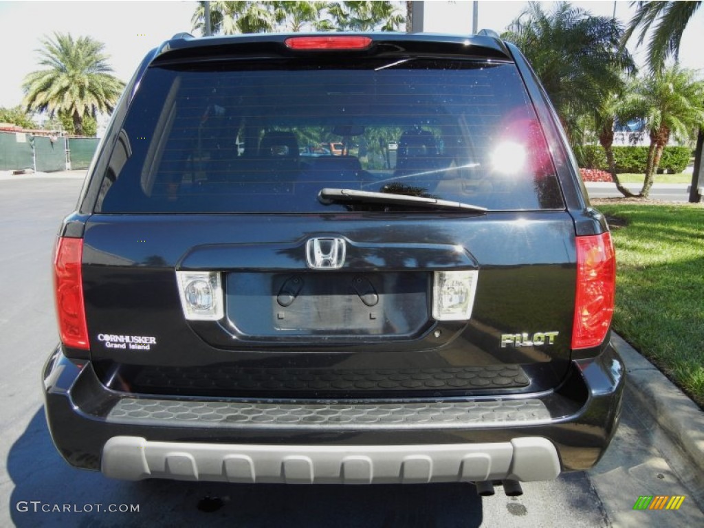 2004 Pilot EX-L 4WD - Nighthawk Black Pearl / Saddle photo #7