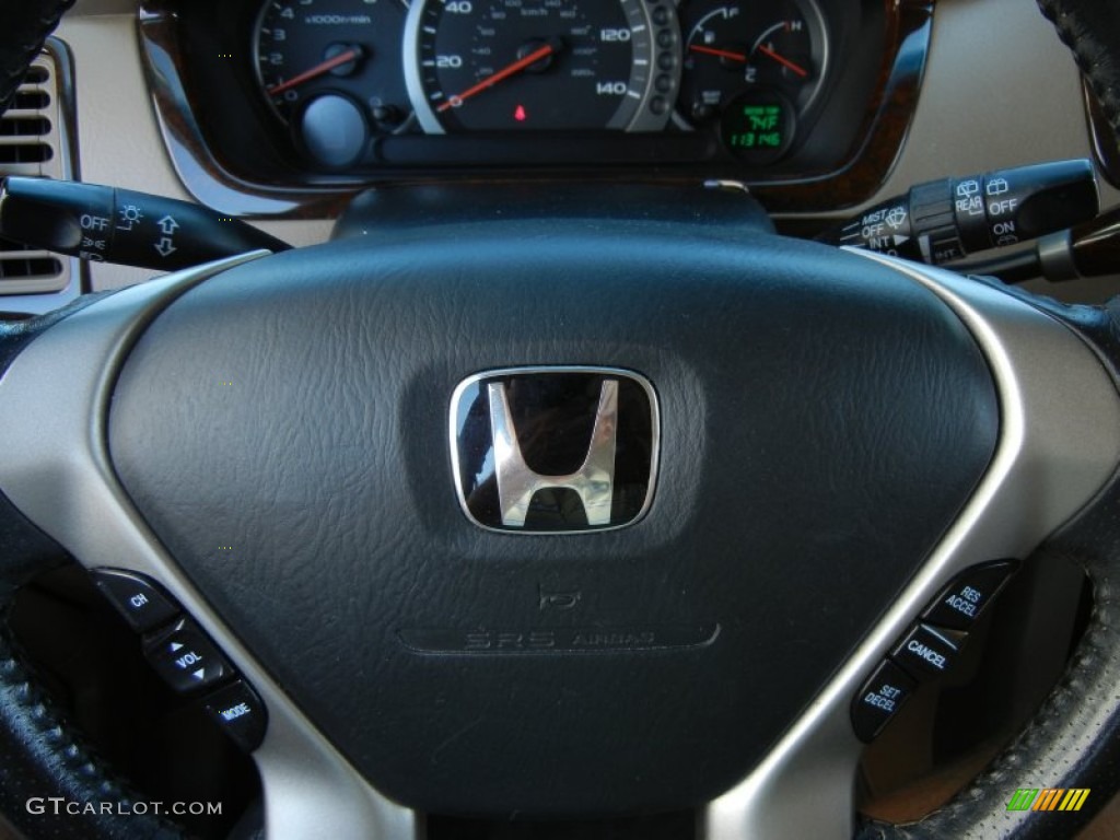 2004 Pilot EX-L 4WD - Nighthawk Black Pearl / Saddle photo #28