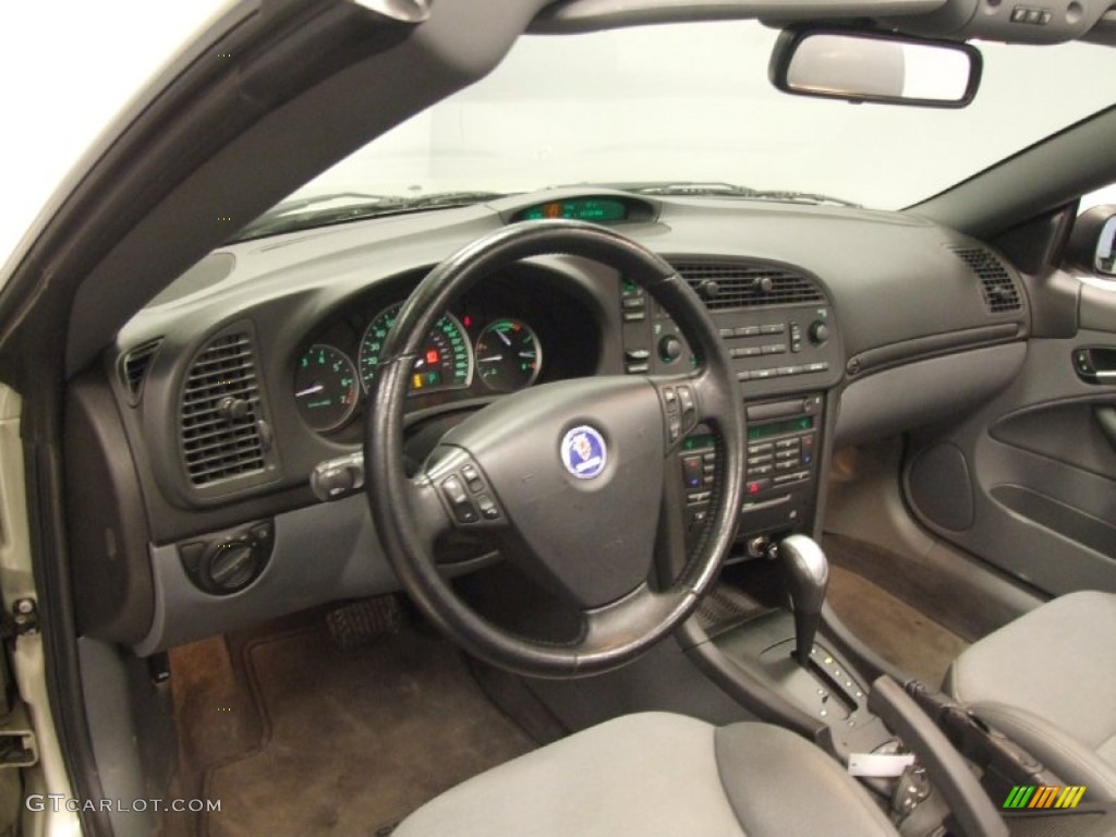2005 Saab 9-3 Linear Convertible Charcoal Gray Dashboard Photo #55692106