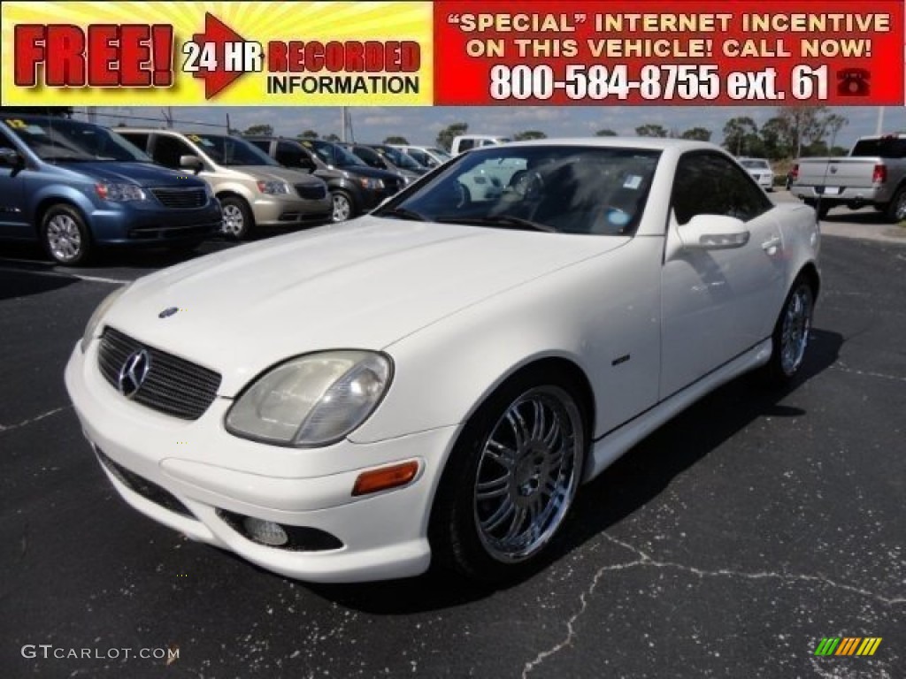 2003 SLK 230 Kompressor Roadster - Alabaster White / Charcoal photo #1