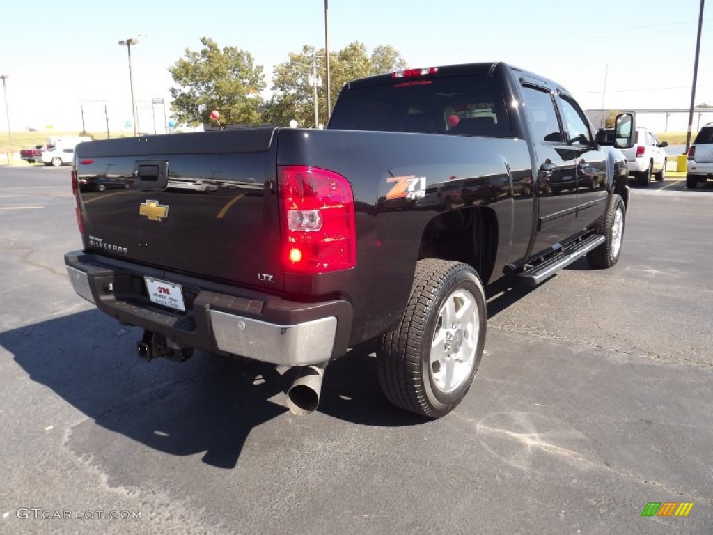 2011 Silverado 2500HD LTZ Crew Cab 4x4 - Black / Ebony photo #5