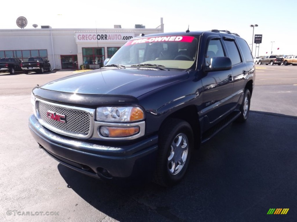 2005 Yukon Denali AWD - Blue Green Crystal / Stone Gray photo #1