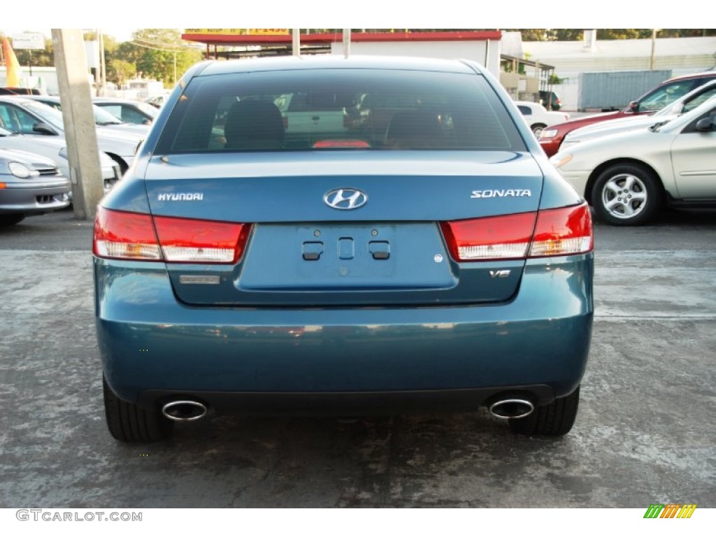 2006 Sonata GLS V6 - Aquamarine Pearl / Beige photo #5