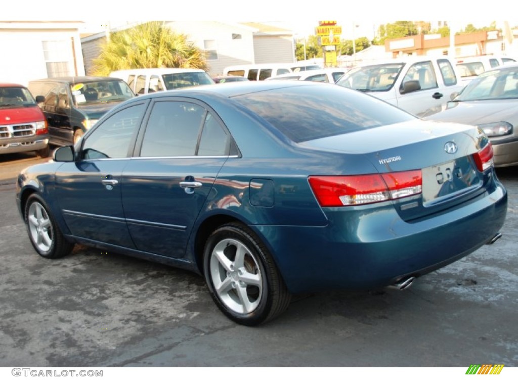 2006 Sonata GLS V6 - Aquamarine Pearl / Beige photo #9