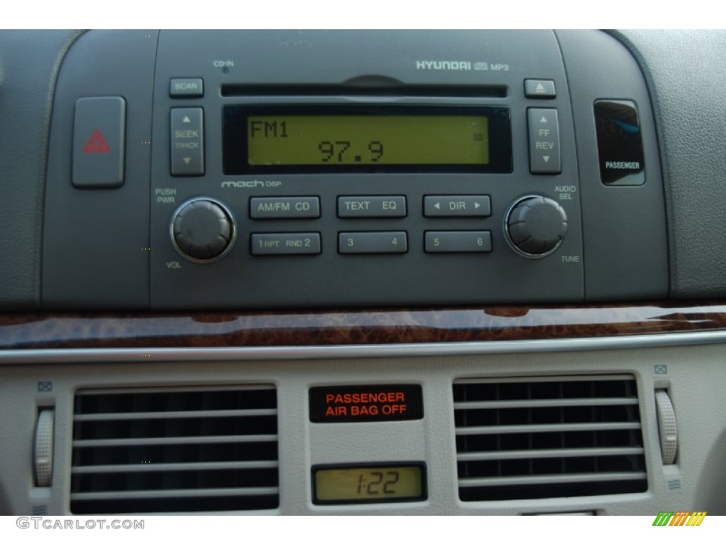 2006 Sonata GLS V6 - Aquamarine Pearl / Beige photo #13