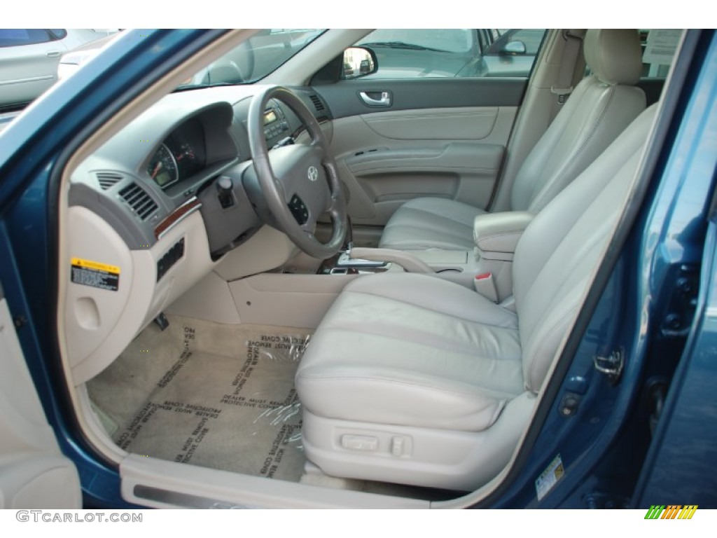 2006 Sonata GLS V6 - Aquamarine Pearl / Beige photo #15