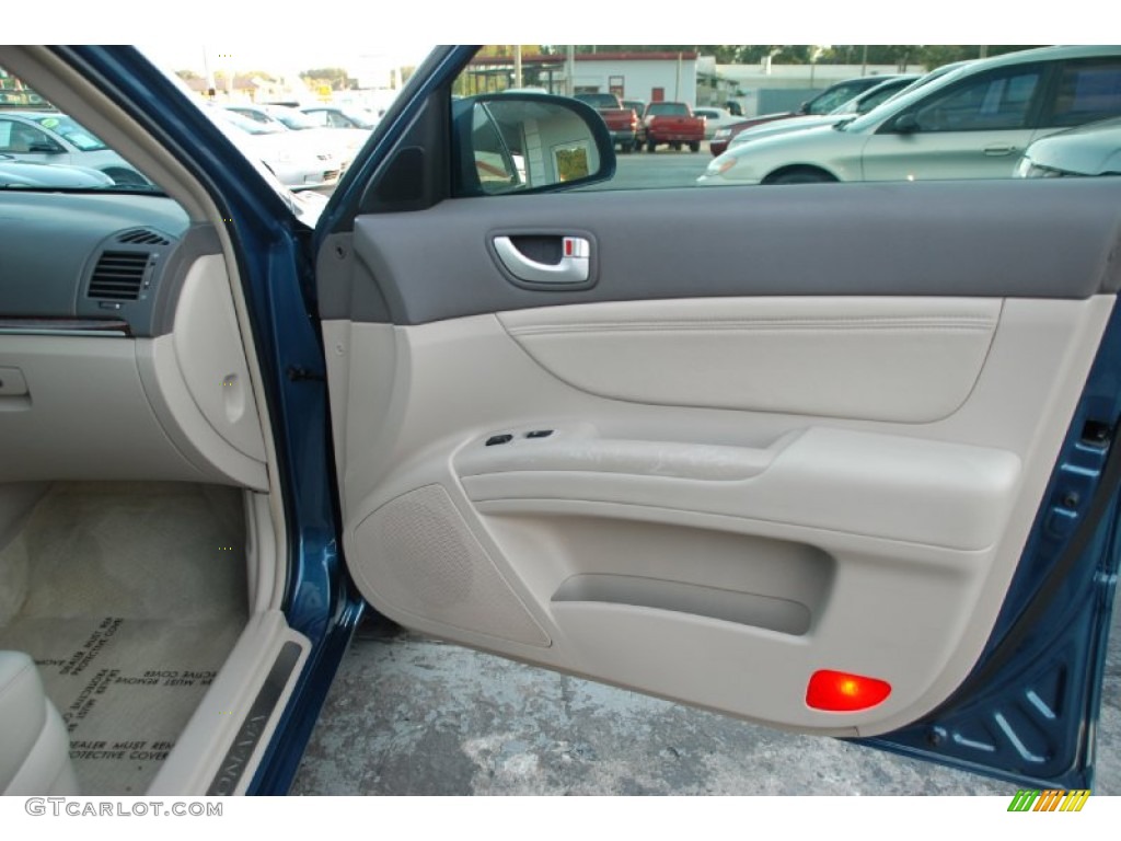 2006 Sonata GLS V6 - Aquamarine Pearl / Beige photo #18