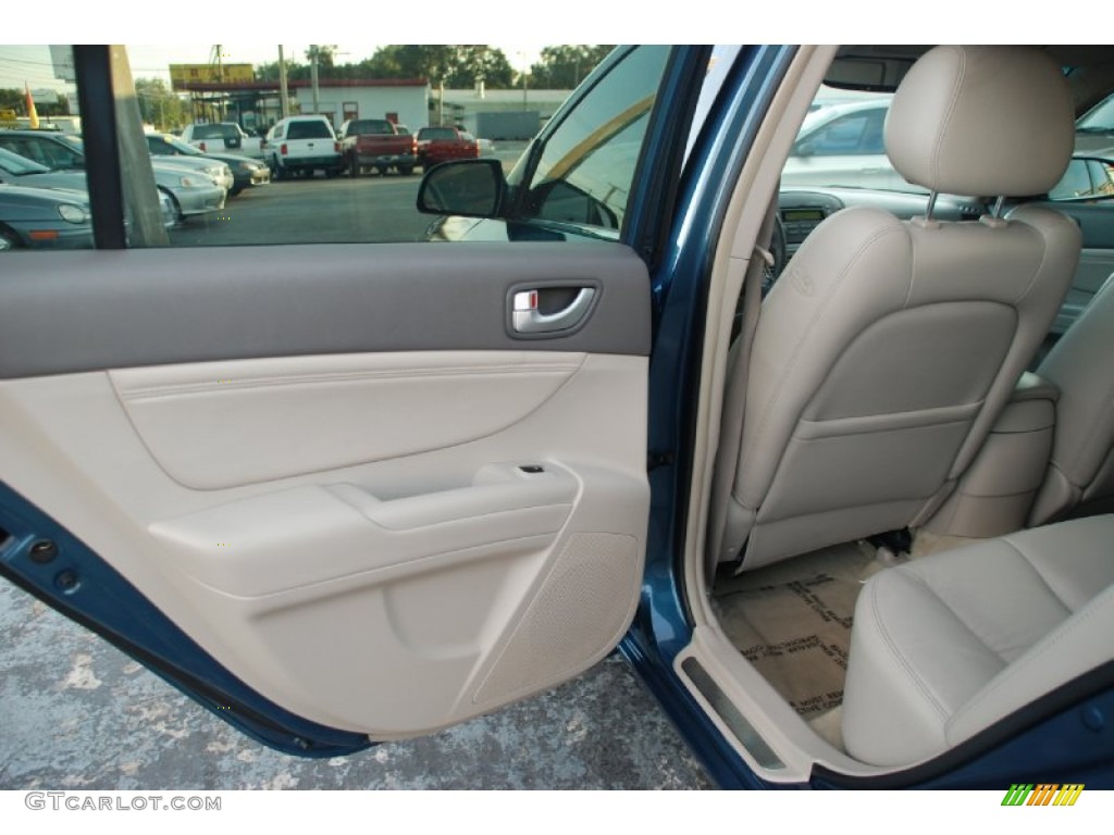 2006 Sonata GLS V6 - Aquamarine Pearl / Beige photo #21