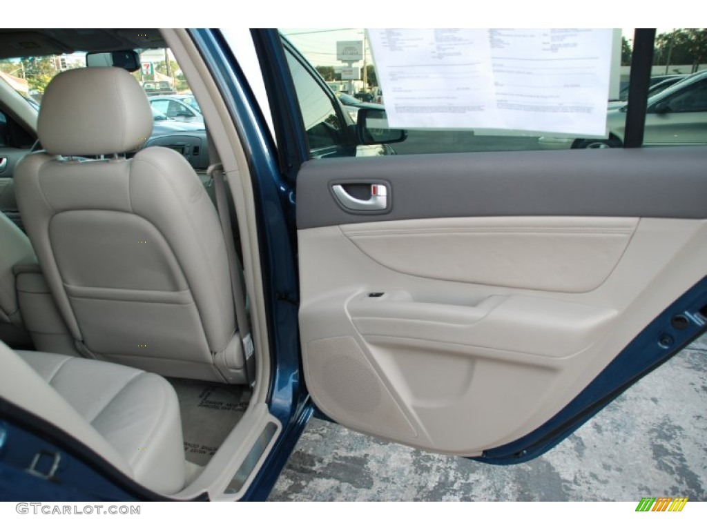 2006 Sonata GLS V6 - Aquamarine Pearl / Beige photo #22