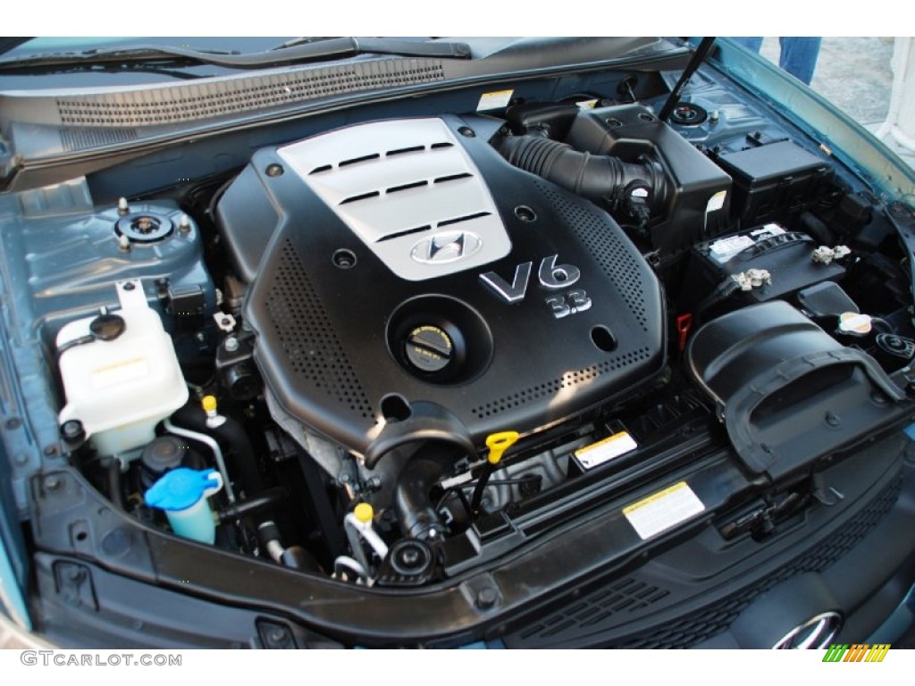 2006 Sonata GLS V6 - Aquamarine Pearl / Beige photo #27