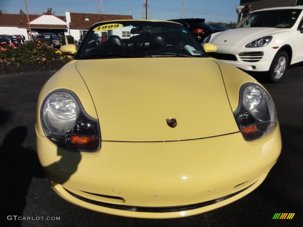 1999 911 Carrera Cabriolet - Pastel Yellow / Black photo #3