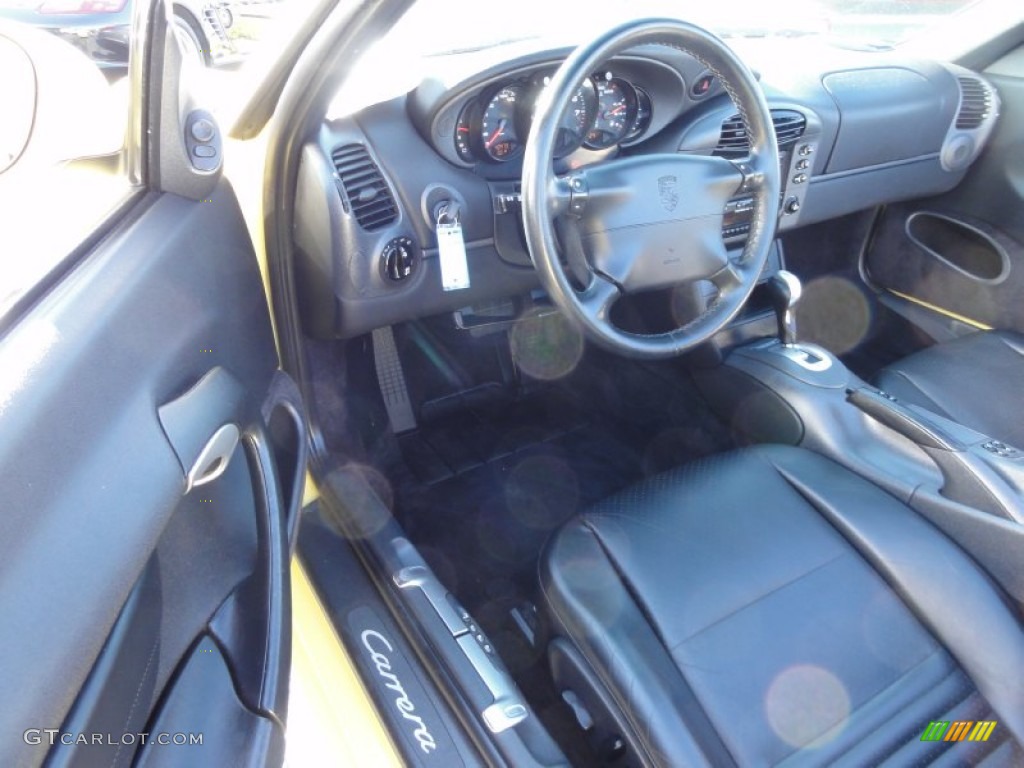 1999 911 Carrera Cabriolet - Pastel Yellow / Black photo #12