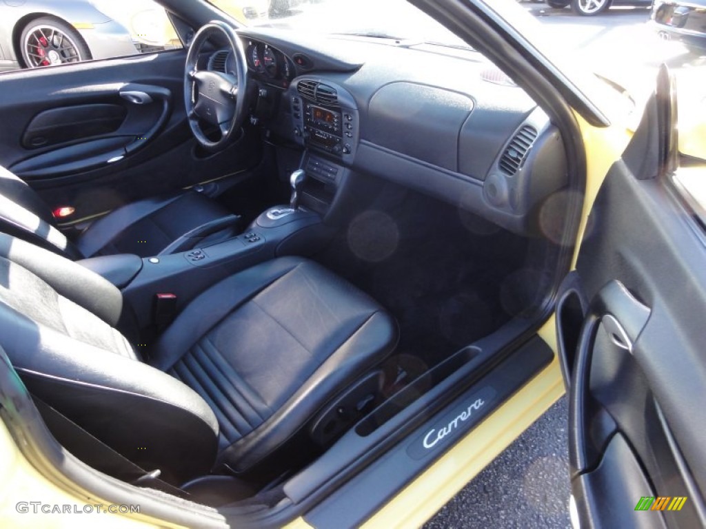1999 911 Carrera Cabriolet - Pastel Yellow / Black photo #16