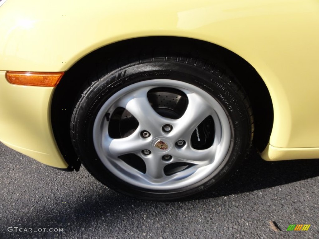 1999 911 Carrera Cabriolet - Pastel Yellow / Black photo #26