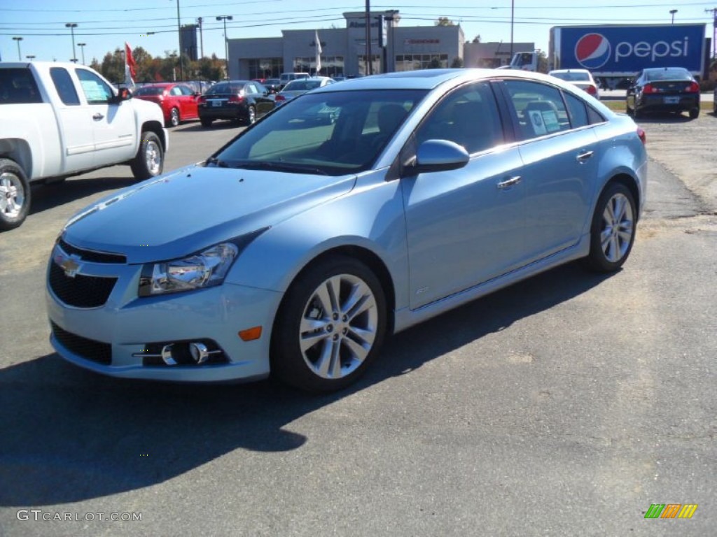 2012 Cruze LTZ/RS - Ice Blue Metallic / Cocoa/Light Neutral photo #1