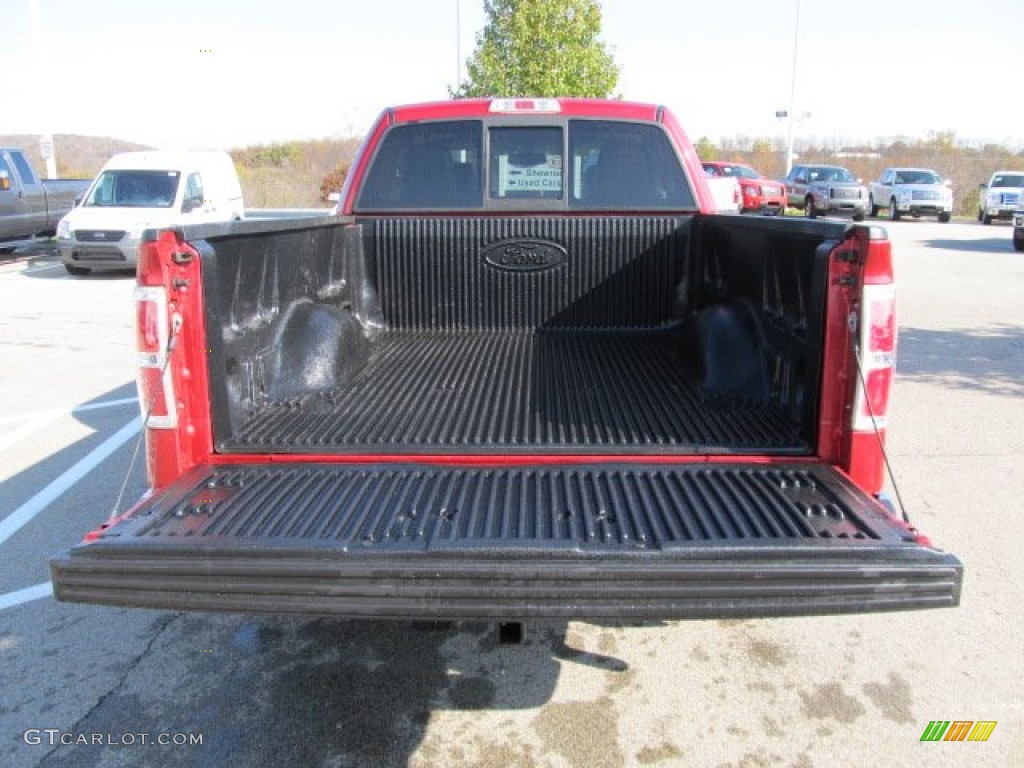 2010 F150 Lariat SuperCab 4x4 - Red Candy Metallic / Black photo #10