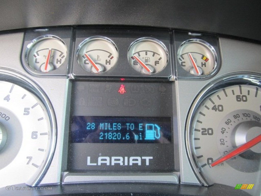 2010 F150 Lariat SuperCab 4x4 - Red Candy Metallic / Black photo #25