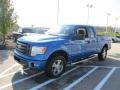2010 Blue Flame Metallic Ford F150 STX SuperCab 4x4  photo #5