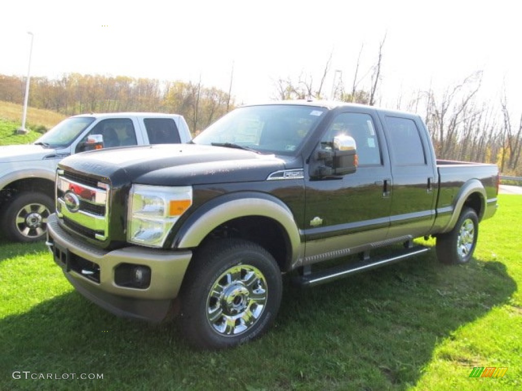 2012 F250 Super Duty King Ranch Crew Cab 4x4 - Black / Chaparral Leather photo #6