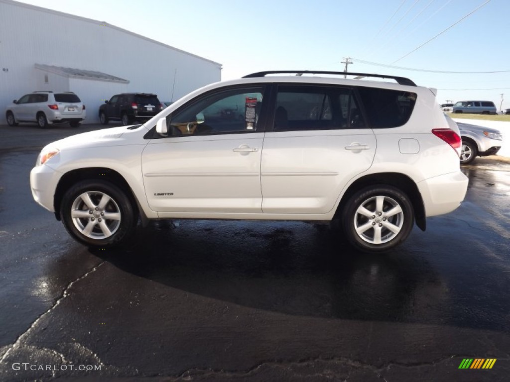 2008 RAV4 Limited - Blizzard Pearl White / Taupe photo #4
