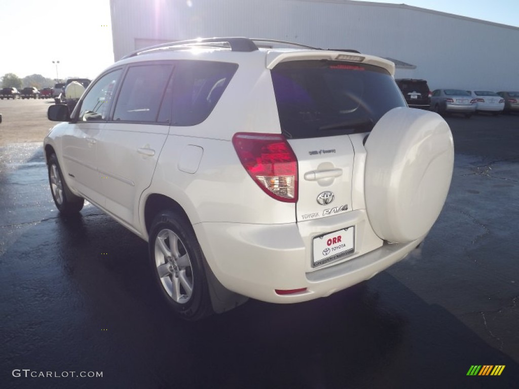 2008 RAV4 Limited - Blizzard Pearl White / Taupe photo #5