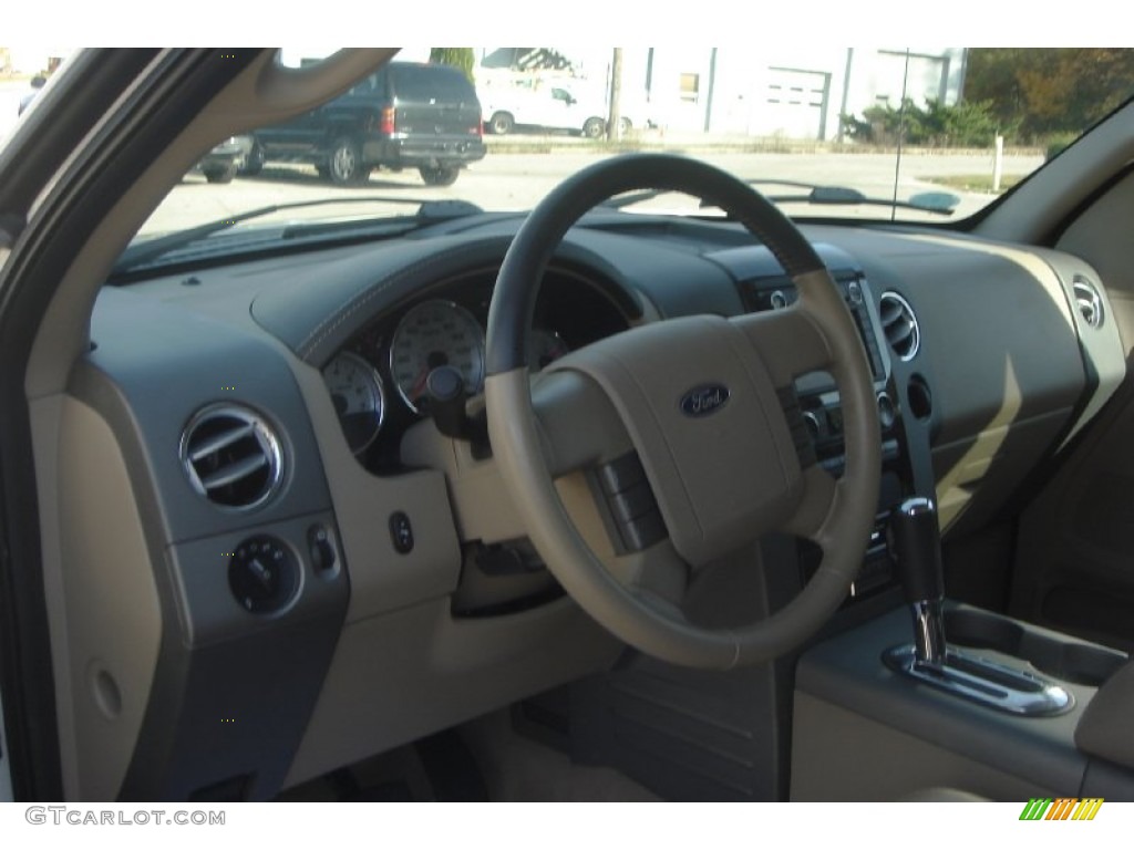 Tan Interior 2008 Ford F150 Limited SuperCrew 4x4 Photo #55697534