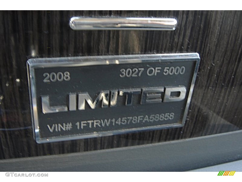 2008 Ford F150 Limited SuperCrew 4x4 Marks and Logos Photo #55697634