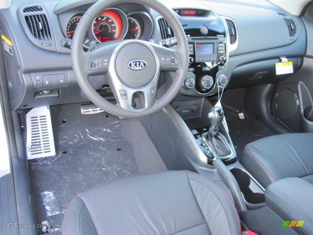 2012 Kia Forte Koup SX Black Dashboard Photo #55699088