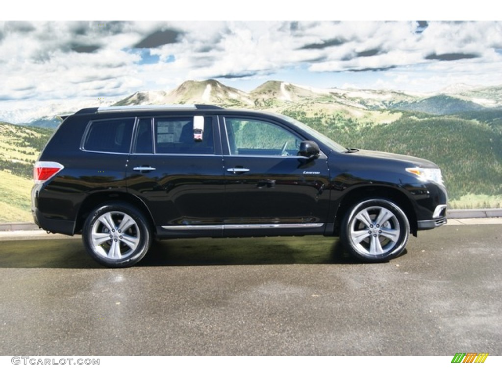 Black 2012 Toyota Highlander Limited 4WD Exterior Photo #55699388