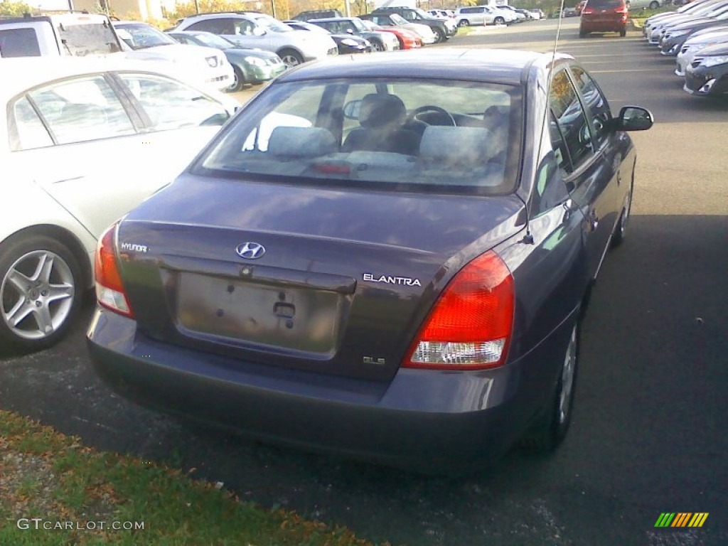 2001 Elantra GLS - Midnight Gray / Gray photo #3