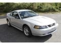 2002 Satin Silver Metallic Ford Mustang V6 Coupe  photo #3