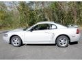 2002 Satin Silver Metallic Ford Mustang V6 Coupe  photo #9