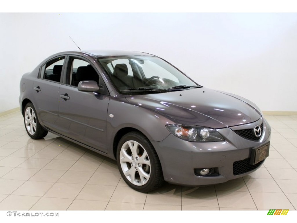 2009 MAZDA3 i Touring Sedan - Galaxy Gray Mica / Black photo #1