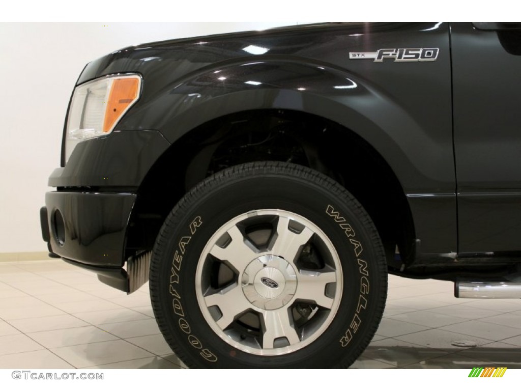 2010 F150 STX SuperCab 4x4 - Tuxedo Black / Medium Stone photo #16