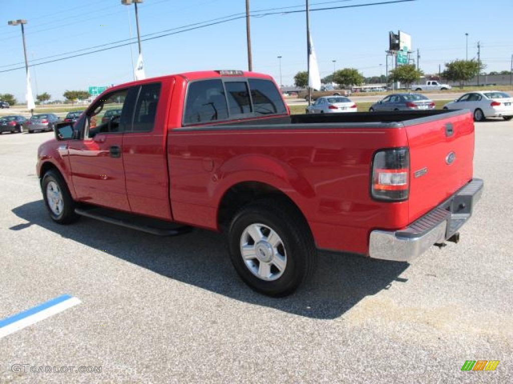 2004 F150 XLT SuperCab - Bright Red / Tan photo #6