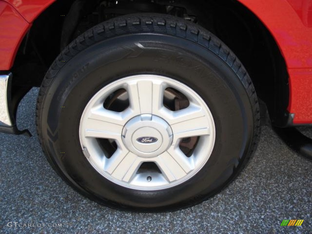 2004 F150 XLT SuperCab - Bright Red / Tan photo #11