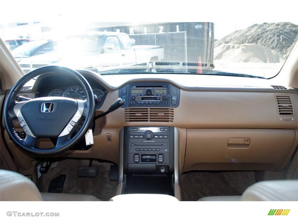 2005 Honda Pilot EX-L 4WD Saddle Dashboard Photo #55703029