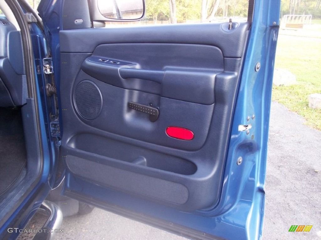 2002 Ram 1500 SLT Quad Cab 4x4 - Patriot Blue Pearlcoat / Dark Slate Gray photo #35