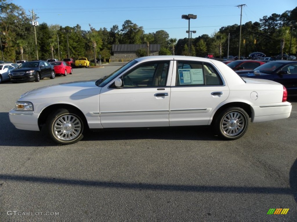 2006 Grand Marquis LS - Vibrant White / Light Camel photo #2