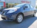 2012 Blue Onyx Metallic Nissan Versa 1.6 SL Sedan  photo #1