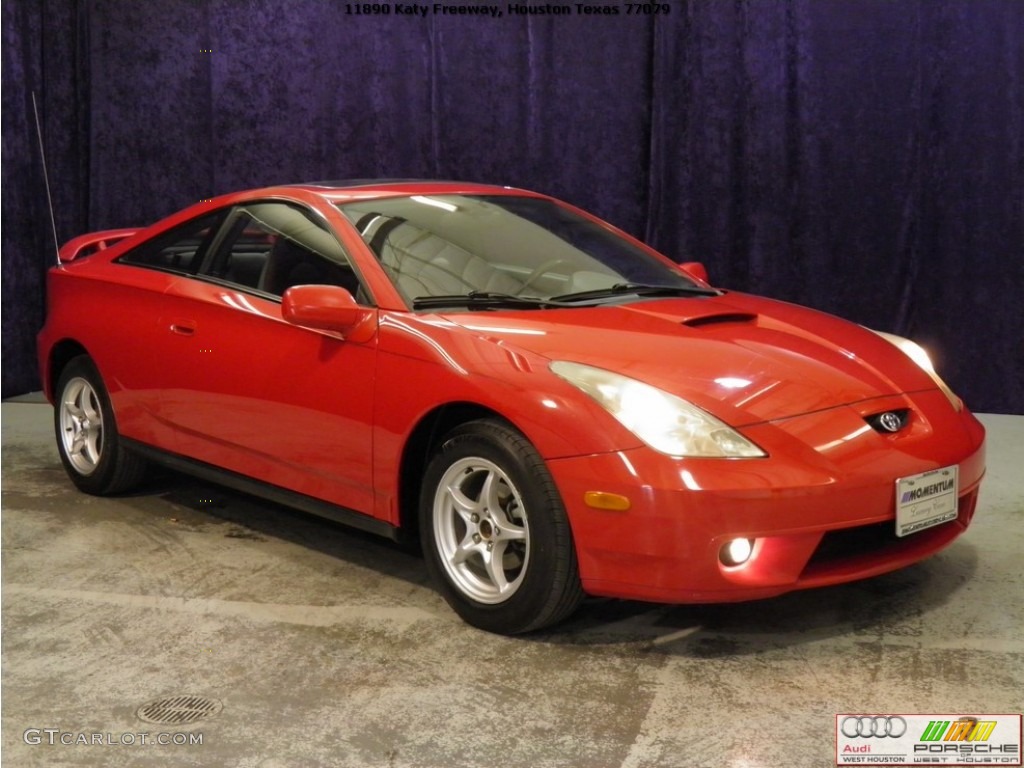 2000 Celica GT - Absolutely Red / Black/Blue photo #1