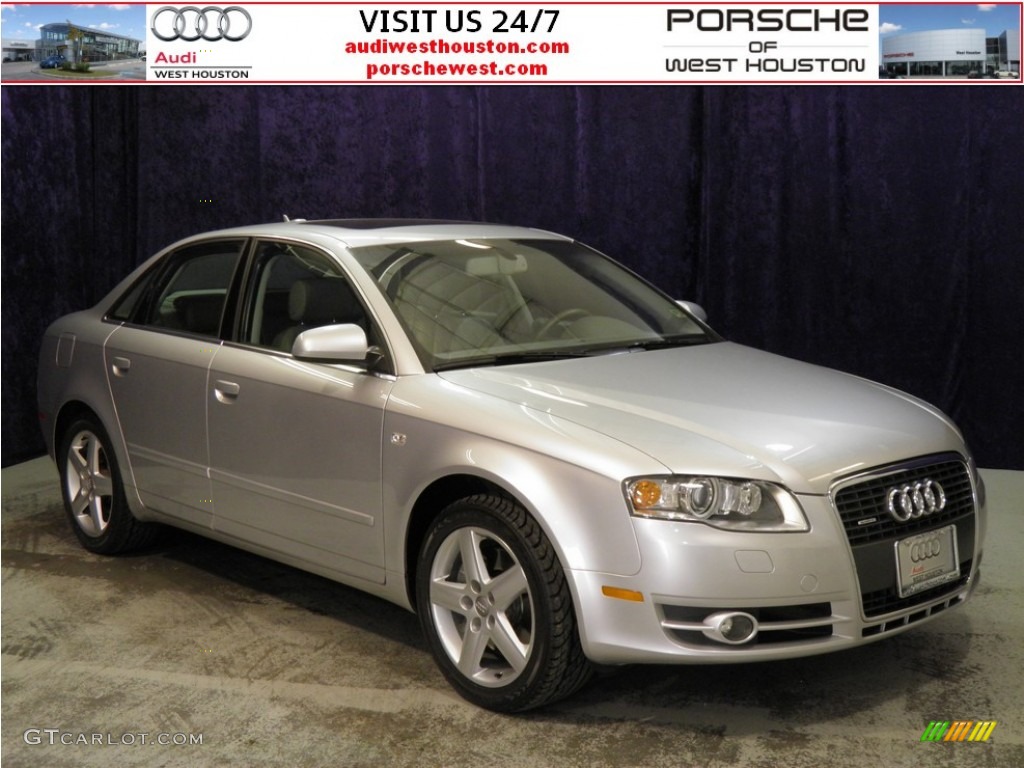 2005 A4 2.0T quattro Sedan - Light Silver Metallic / Platinum photo #1