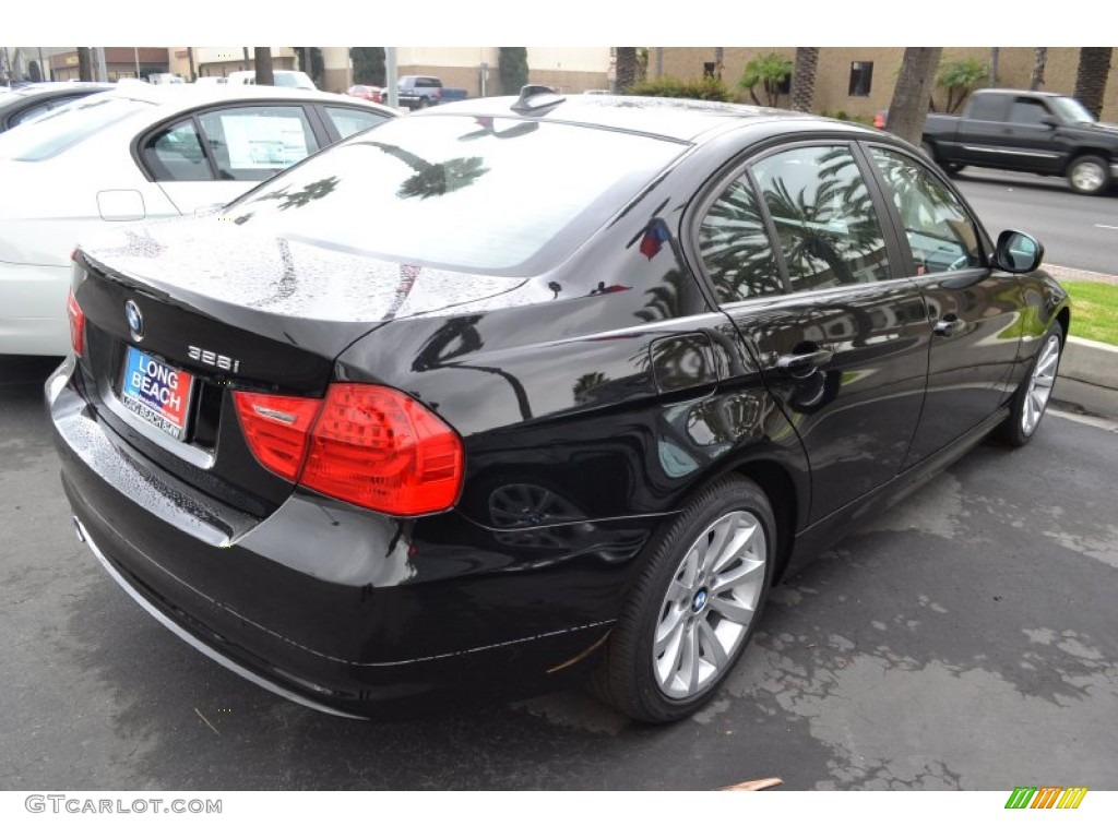 2011 3 Series 328i Sedan - Jet Black / Black Dakota Leather photo #3