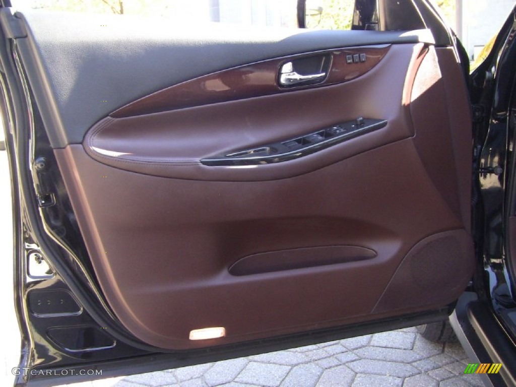 2008 Infiniti EX 35 Journey AWD Chestnut Door Panel Photo #55706972