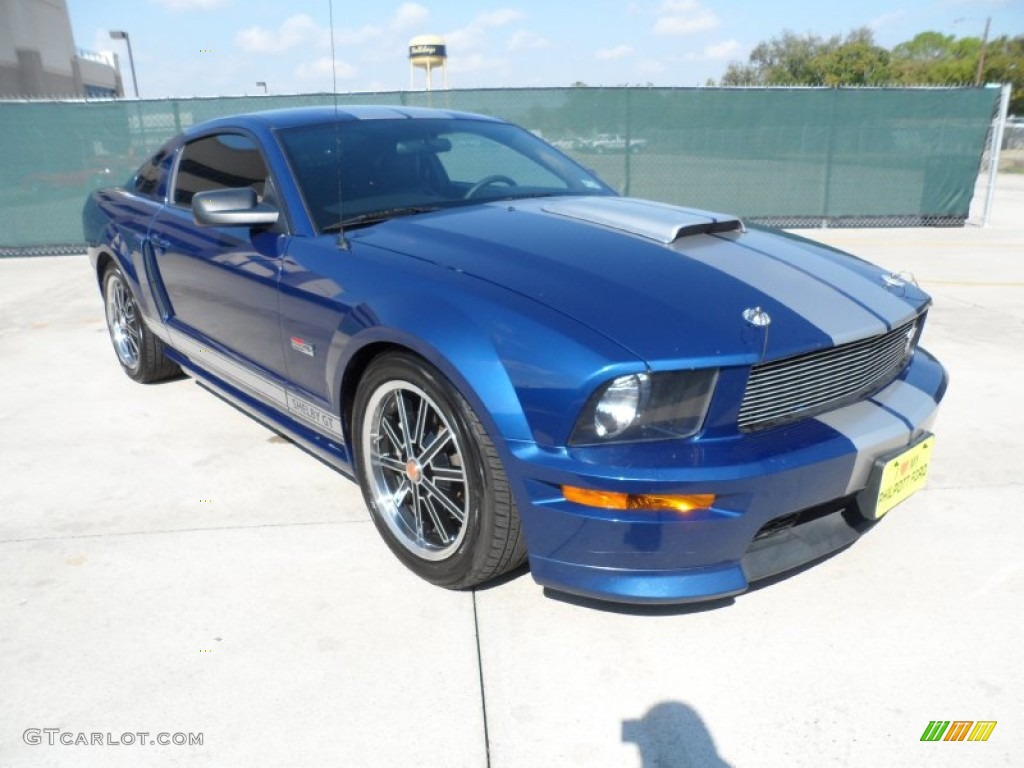 2008 Mustang Shelby GT Coupe - Vista Blue Metallic / Black photo #1