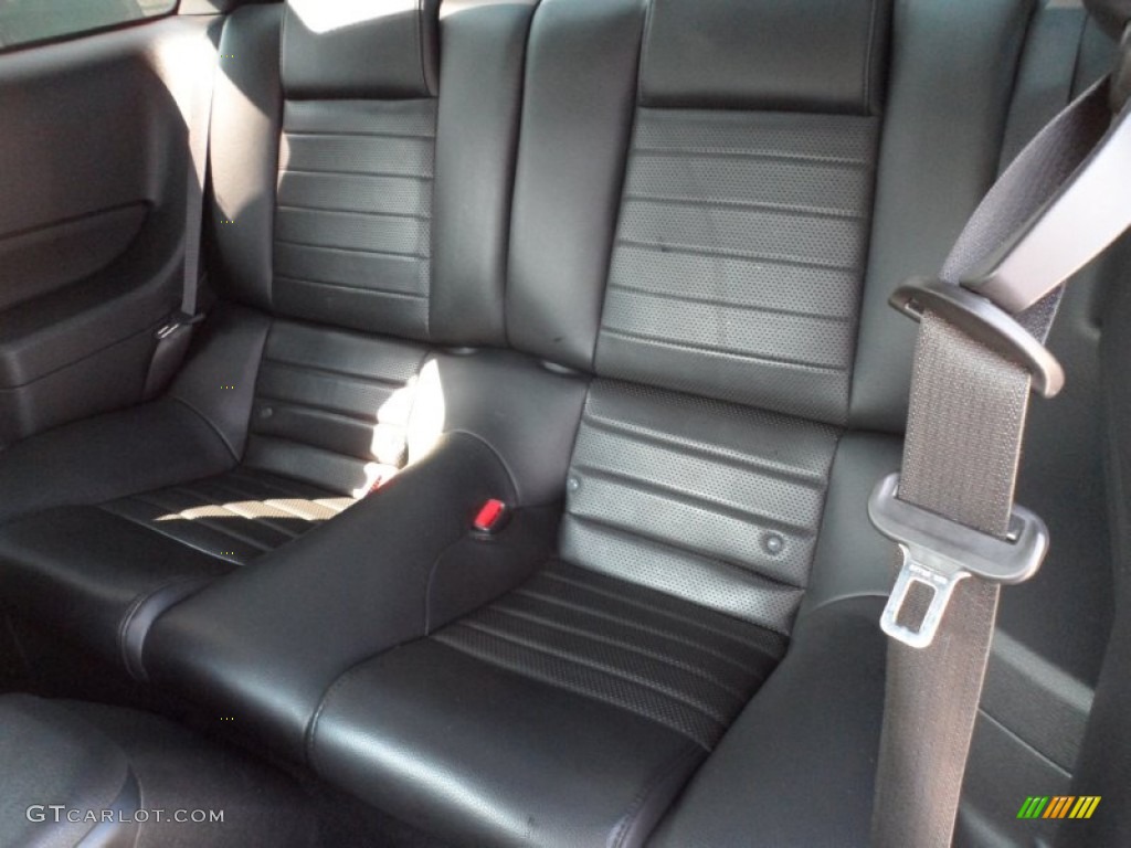 Black Interior 2008 Ford Mustang Shelby GT Coupe Photo #55707695