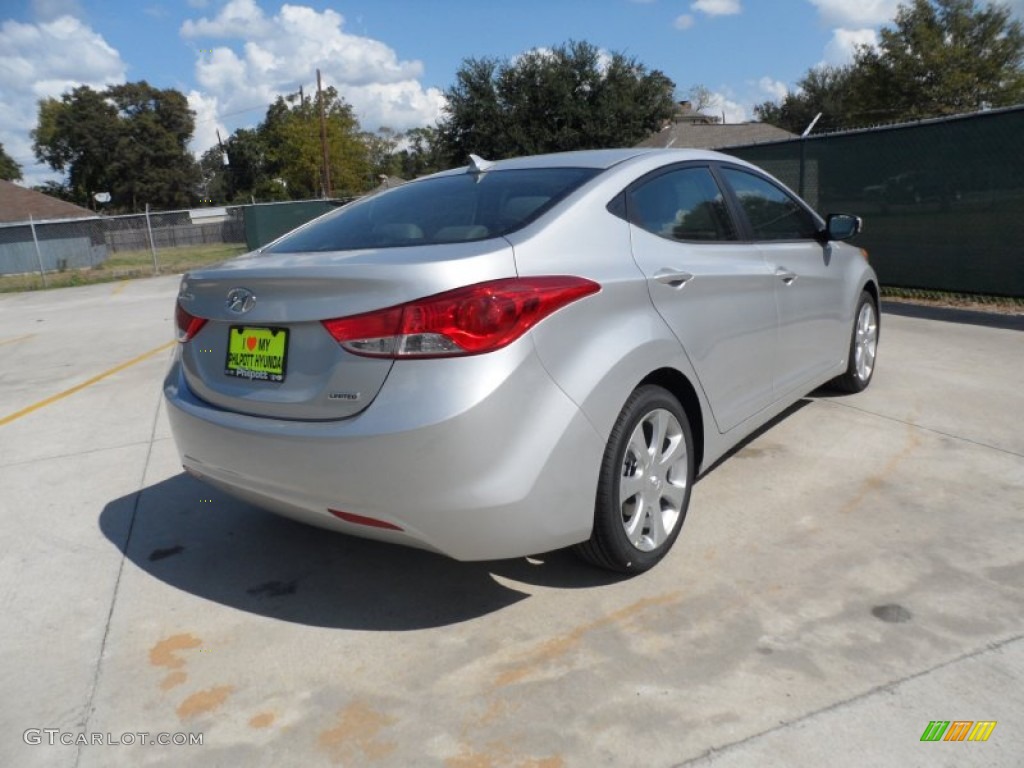 2012 Elantra Limited - Shimmering Silver / Gray photo #3