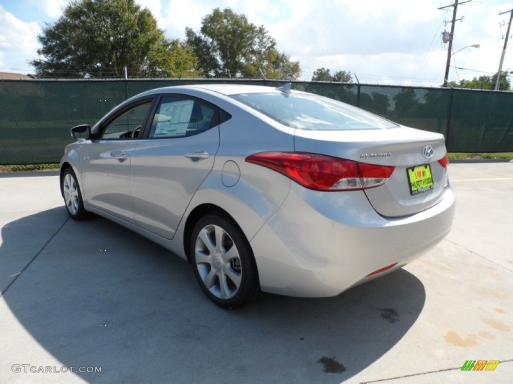 2012 Elantra Limited - Shimmering Silver / Gray photo #5