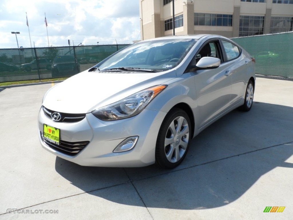 2012 Elantra Limited - Shimmering Silver / Gray photo #7